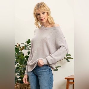 S28-Drop Shoulder Sweater